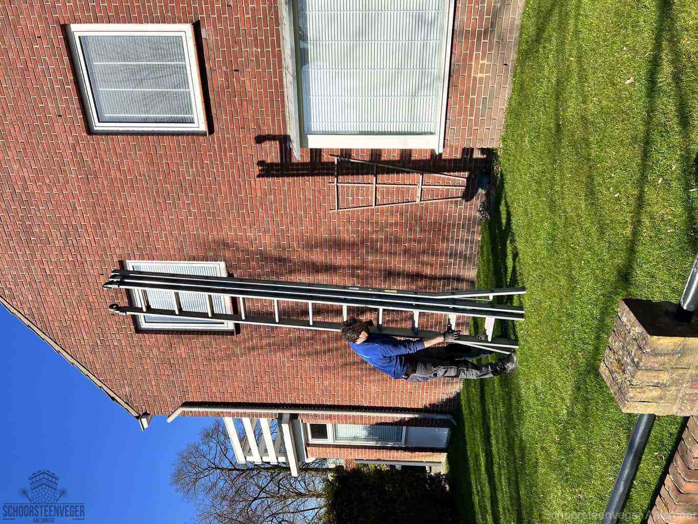 Aalsmeer schoorsteenveger huis ladder